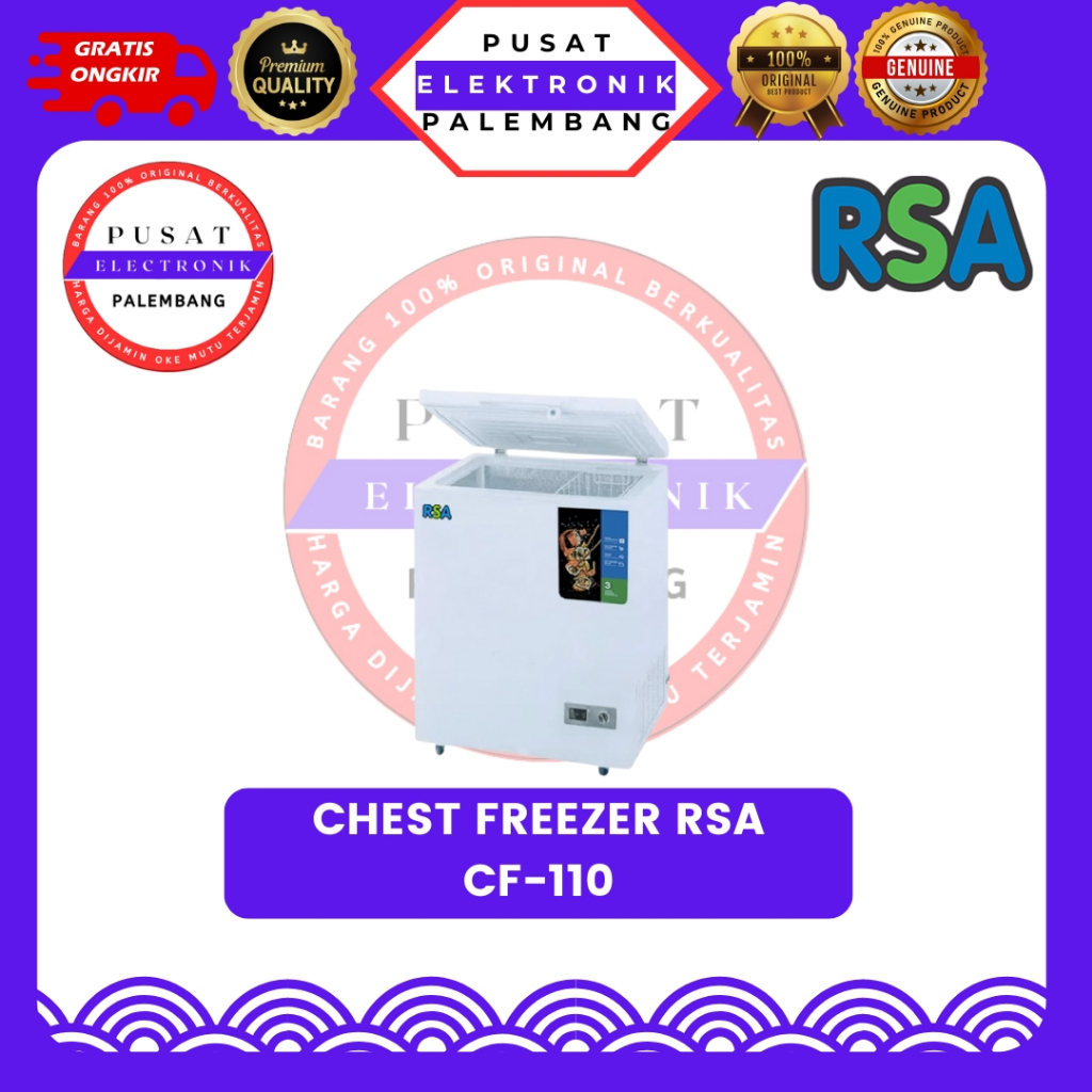 Jual CHEST FREEZER RSA CF-110 KULKAS FREEZER / CHEST FREEZER PALEMBANG ...