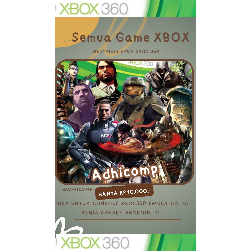 Jual PAKET 30RB 4 GAME XBOX 360 (RGH/JTAG) | Shopee Indonesia