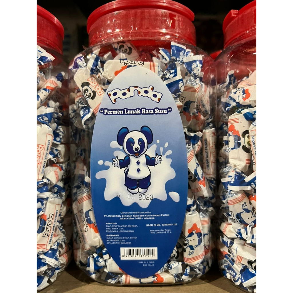 Jual Panda Permen Lunak Rasa Susu Toples 660 gr Barcode8993091117509 ...