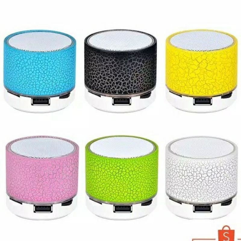 Jual Speaker Mini Bluetooth Portable Retak Lampu Led Music Box ...