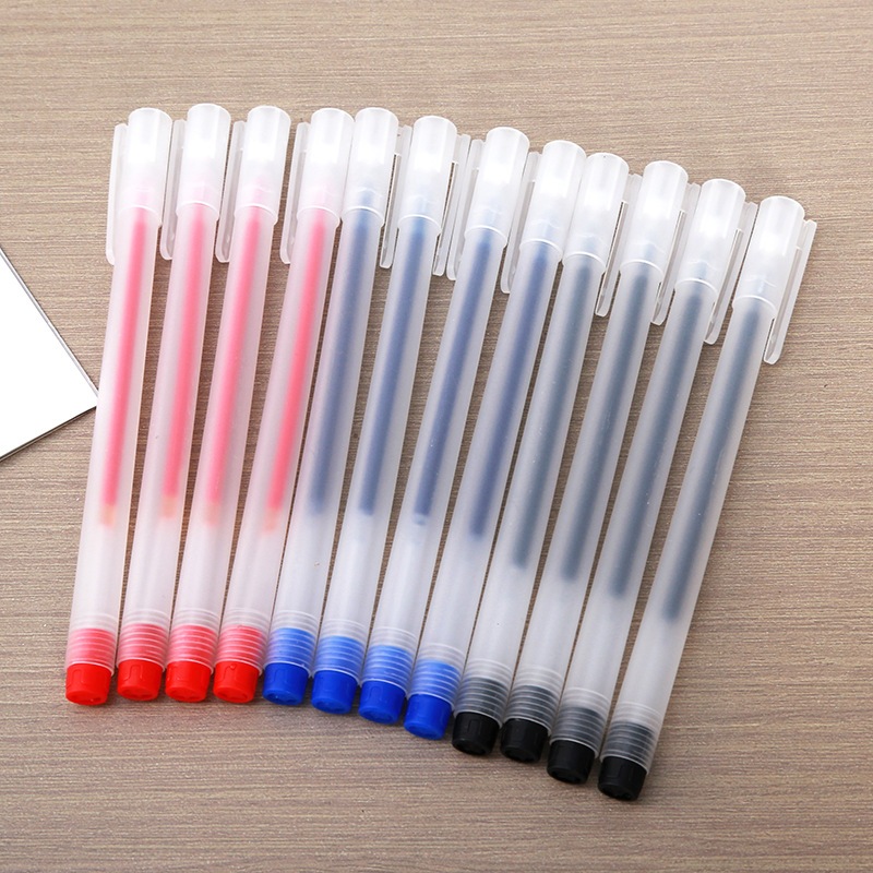 Jual 12 PCS Pena Gel Paket Hemat Pulpen 1 Lusin Desain Simpel Alat