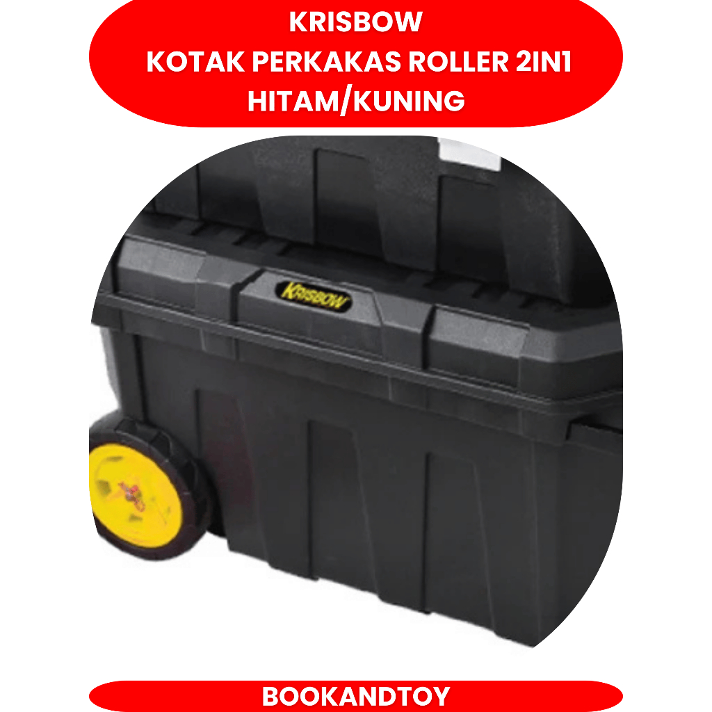 Jual Krisbow Kotak Perkakas Roller 2in1 Hitam/kuning Tool Box Tool Case ...