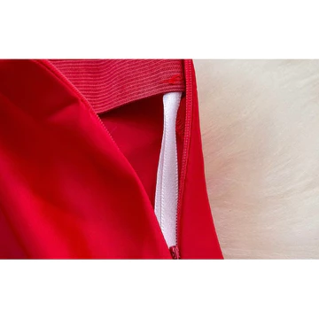 FS ROK 002 Rok Satin Adem Merah Cabe Gold Black Mewah Imlek Panjang Halus Adem Import