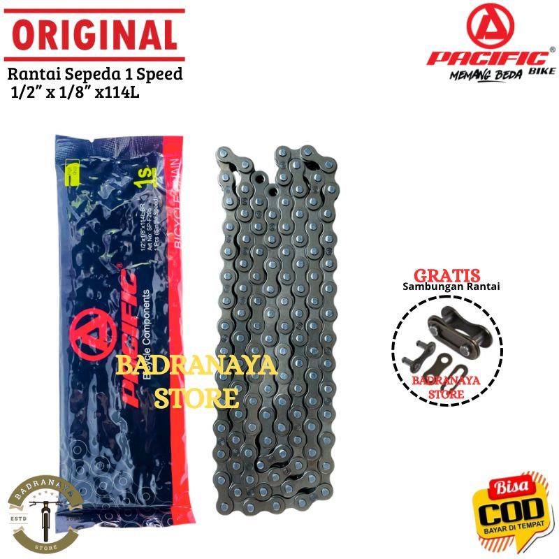 Jual Rantai Sepeda Single Speed Rante Untuk Semua Jenis 1 Speed ½” x 1/ ...