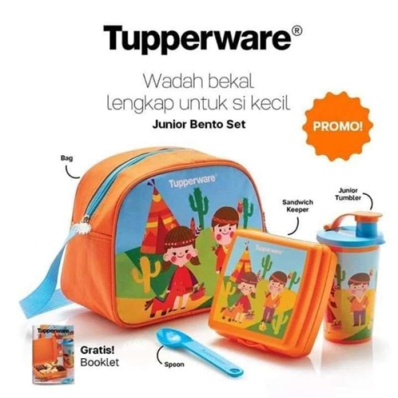 Jual JUNIOR BENTO SET TUPPERWARE (Tempat Bekal Anak sekolah) | Shopee ...