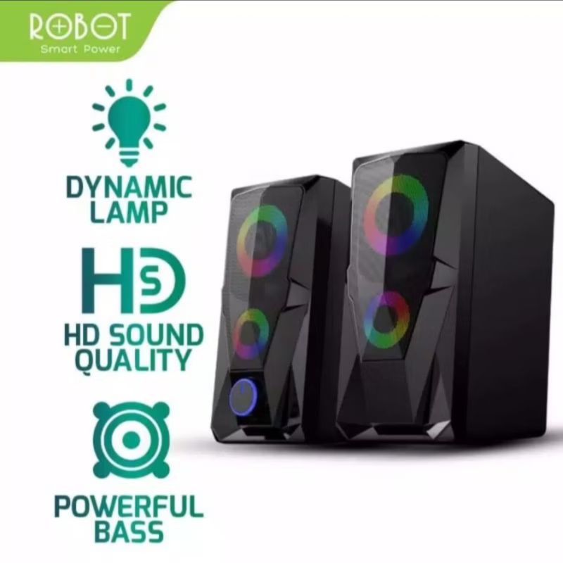 Jual ROBOT R200 Speaker Komputer/ Laptop/PC Gaming ROBOT Soundbar RGB ...