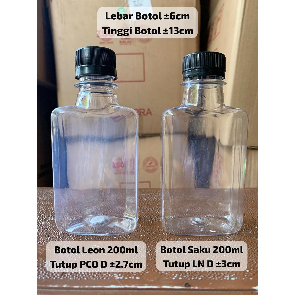 Jual Botol Plastik Model Saku | Botol Leon / Botol Saku 200 ml (Isi 10 ...