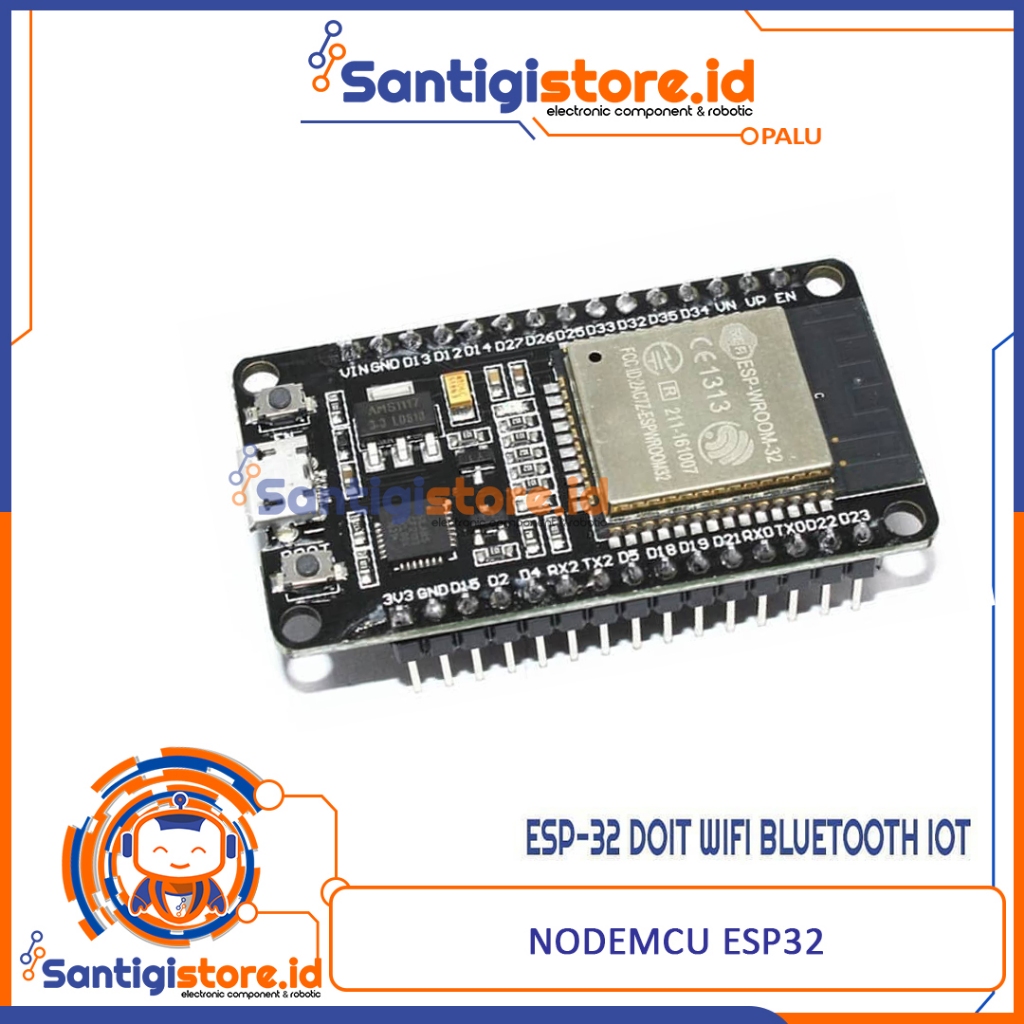 Jual BOARD ESP32 DOIT WIFI PLUS BLUETOOTH IOT DEV KIT V1 ( ESP-32S ...