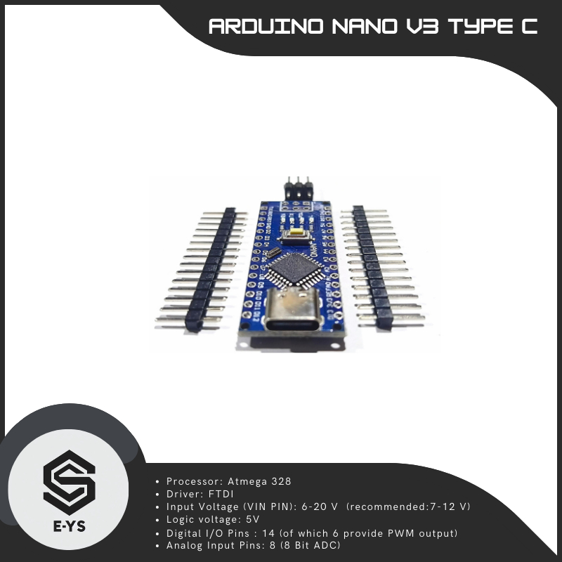 Jual Arduino Nano V3 Type C ATmega328 | Shopee Indonesia