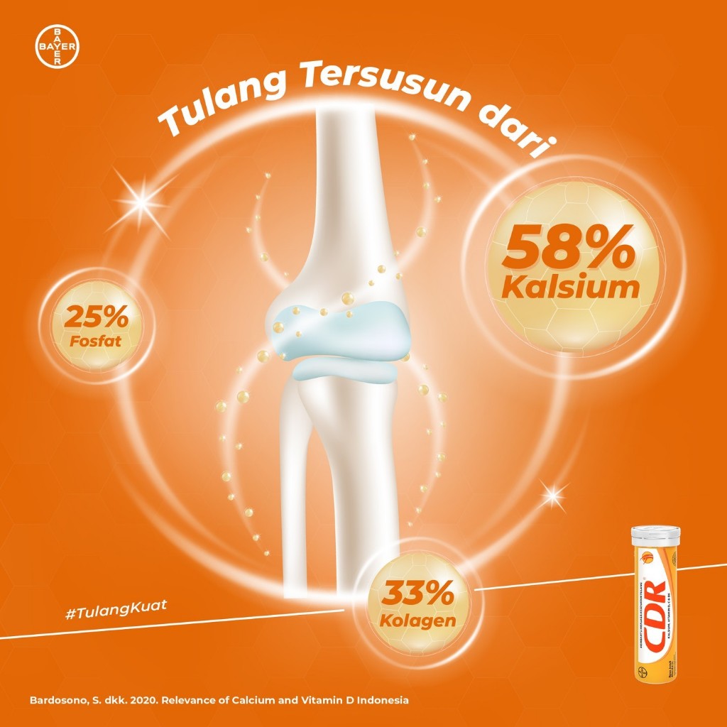 Jual CDR Calcium-D Effervescent 10 Tab - Vitamin Tulang Gigi - Suplemen ...