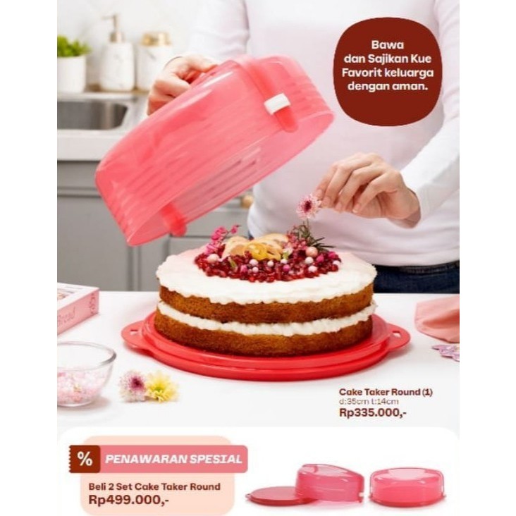 Jual Tupperware Wadah Pembawa Kue - Cake Taker (1 pc) | Shopee Indonesia
