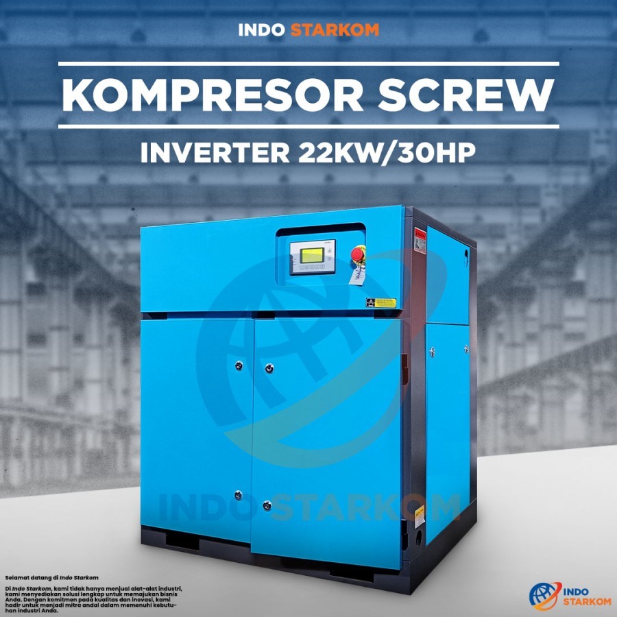 Jual Kompresor Screw Inverter 30 HP 22 Kw Screw Air Compressor Inverter ...