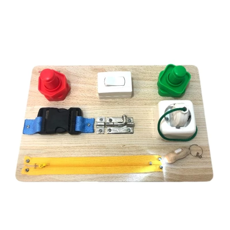 Busy Board Mainan Edukasi Montessori Life Skill Toys - 4