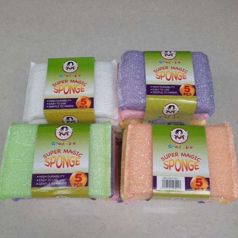 Jual Sabut cuci piring good wife super magic sponge harga perpak isi ...