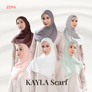 Zoya - Kayla Scarf - Kerudung Hijab Segi Empat Polos - Bahan Voal