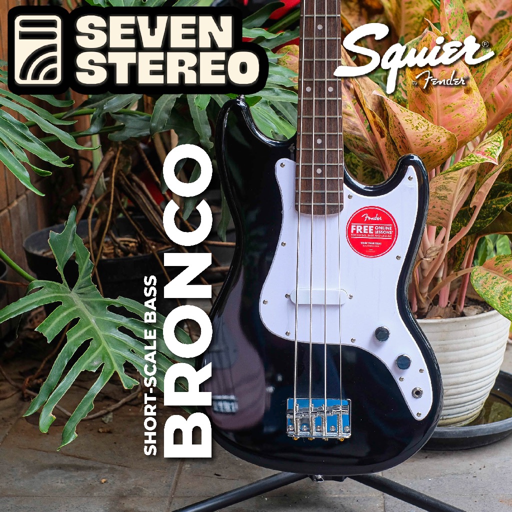 Jual Squier Affinity Bronco Bass Black | Shopee Indonesia