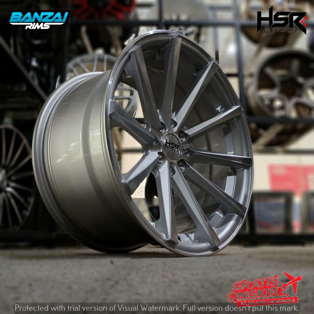 Jual Velg Mobil Racing HSR HUSTLER Ring 17 Lebar Depan 7.5 Belakang 9 ...