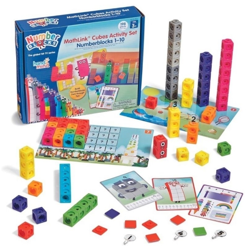 Jual Numberblock 1-10 mathlink cubes cube building blocks set aktifitas ...