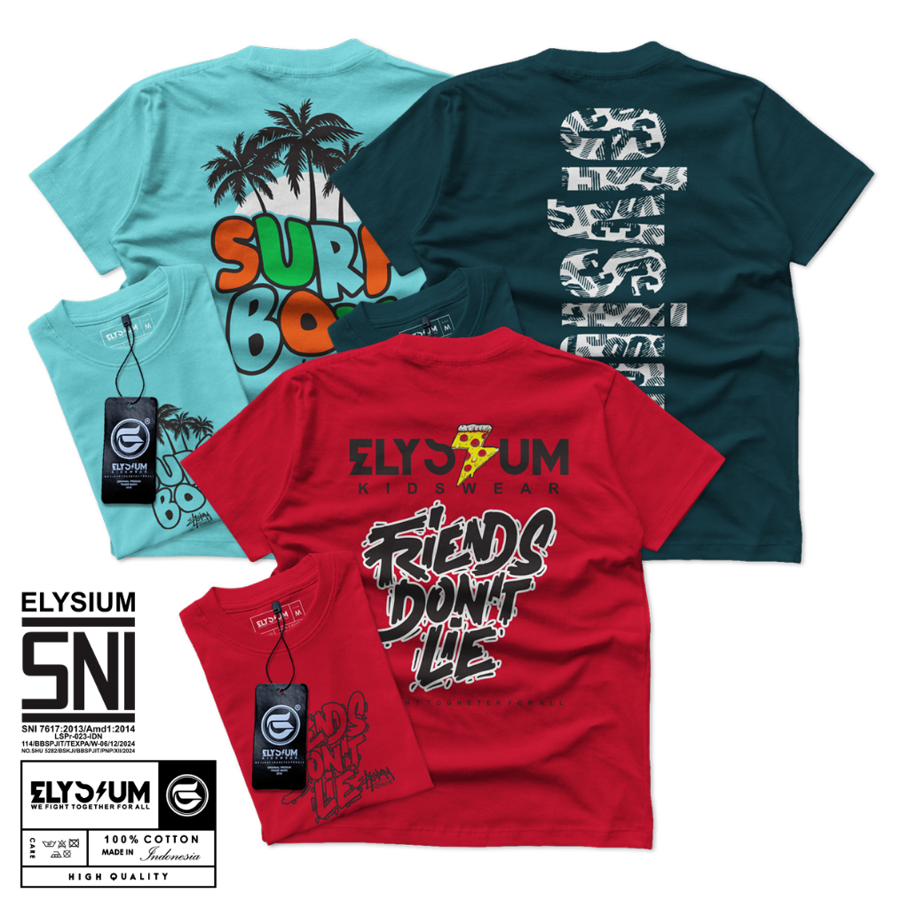 Jual Elysium Kidswear Paket 3 Kaos Anak Distro / Baju Anak Distro ...
