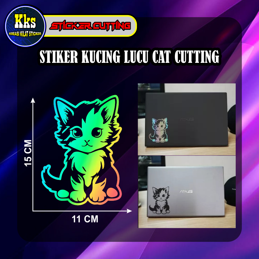 Jual STIKER KUCING LUCU CAT CUTTING STICKER MOTOR MURAH VIRAL | Shopee ...