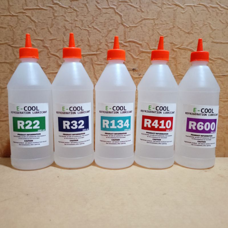 Jual Oli Kompresor Freon R22, R32, R134, R410, R600 - 200ml | Shopee ...