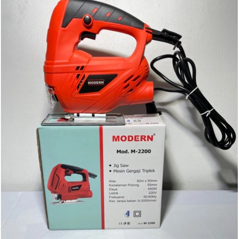 Jual Mesin Jigsaw Variabel Speed Modern M2200 Jig Saw Potong Gergaji ...