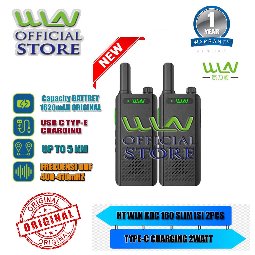 Jual HT WALKIE TALKIE WLN KDC160 / KD C160 UHF 400-470 MHz | Shopee ...
