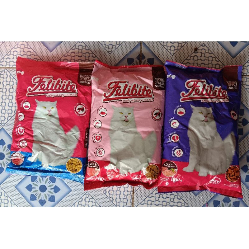 Jual felibit felibite makanan kucing food cat 500 gram | Shopee Indonesia