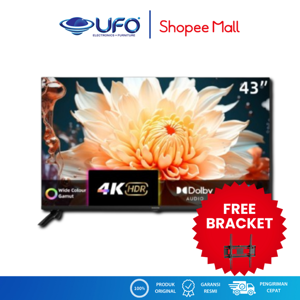Jual Changhong 43 Inch Smart Google TV 4K UHD QLED U43QCN1 | Shopee ...