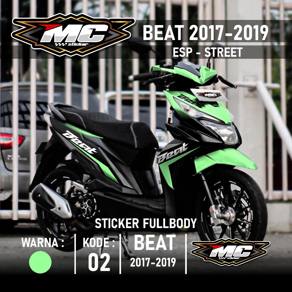 Jual MC Cutting Sticker Decal Sticker Beat ESP STREET 2017 2018 2019 ...