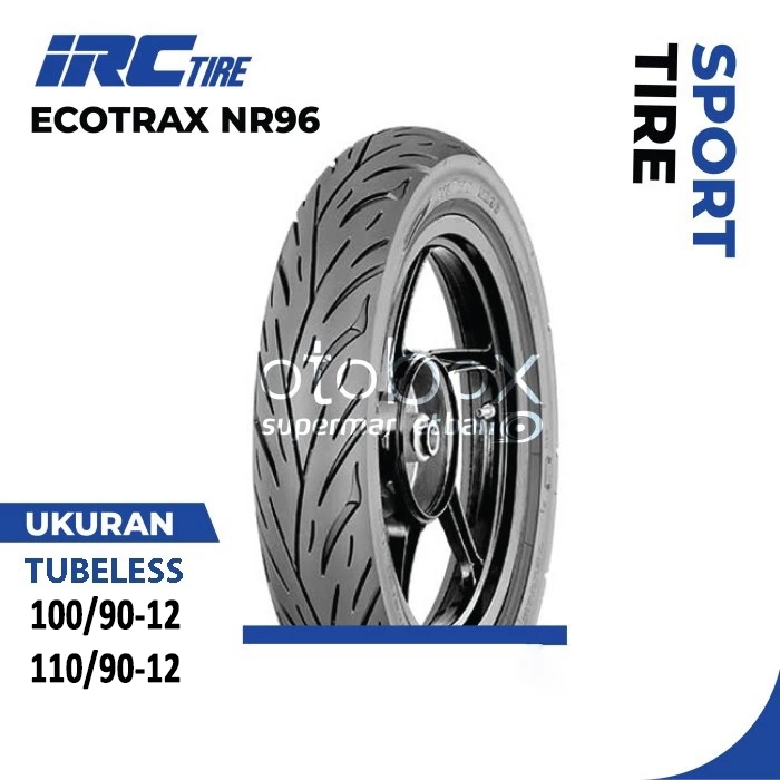 Jual BAN MOTOR IRC ECOTRAX NR96 UKURAN 100/90 110/90 RING 12 TUBELESS ...