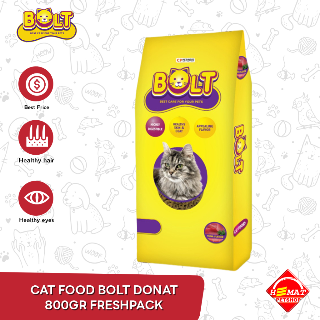 Jual Makanan kucing / Cat Food Bolt Repacking Donut-Ikan 1kg | Shopee ...