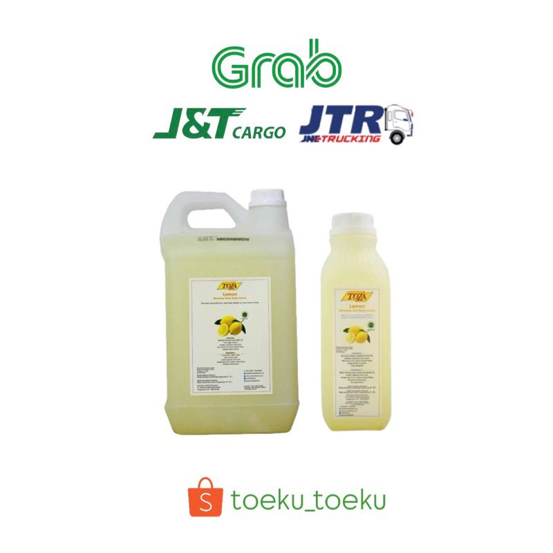 Jual Toza Lemon Premium Concentrate 1 L & 5 L/ Toza konsentrat Lemon ...