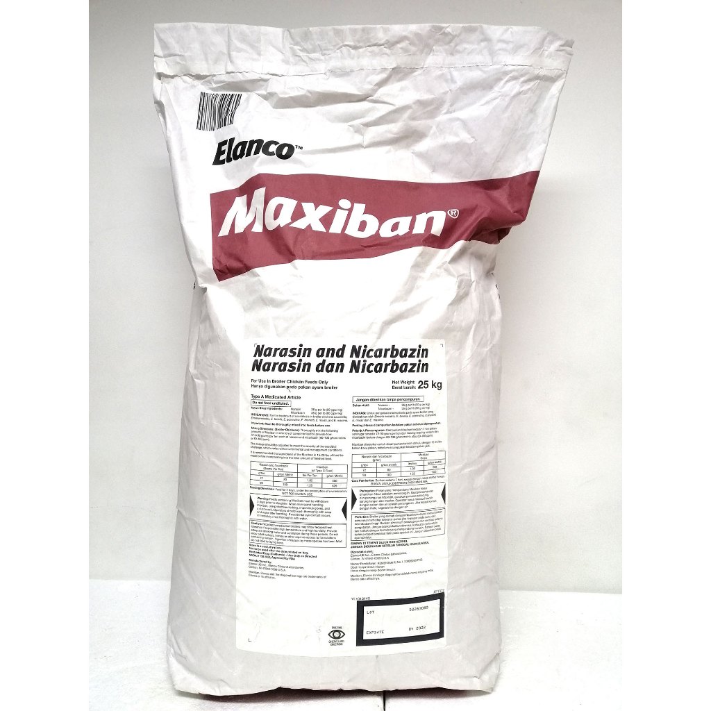 Jual maxiban 25 kg - antikoksi bagus untuk ayam | Shopee Indonesia