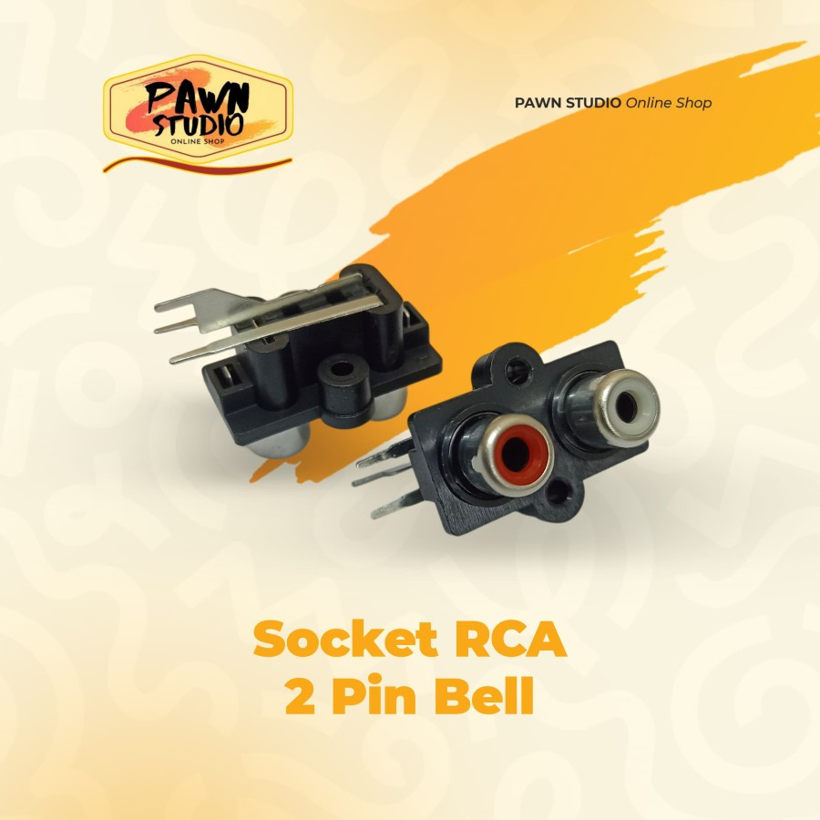 Jual Soket RCA 2 Pin 2P Bell / Socket RCA 2Pin 2 P Bell HItam | Shopee ...