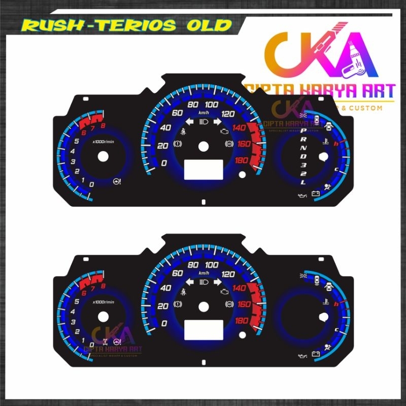 Jual papan panel speedometer rush dan terios lama/old KONDE matic ...