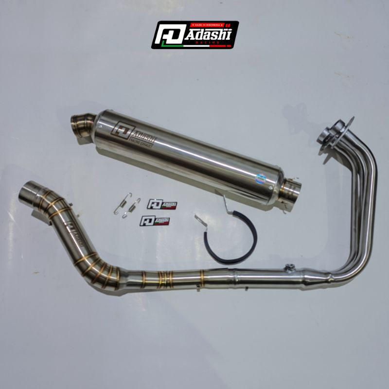 Jual Knalpot Racing Full Set System Silincer 40cm Ninja250 CBR250 R25 ...
