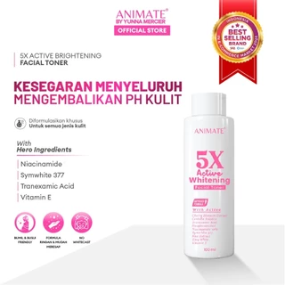 Animate 5x Active Whitening Facial Toner 100 ml