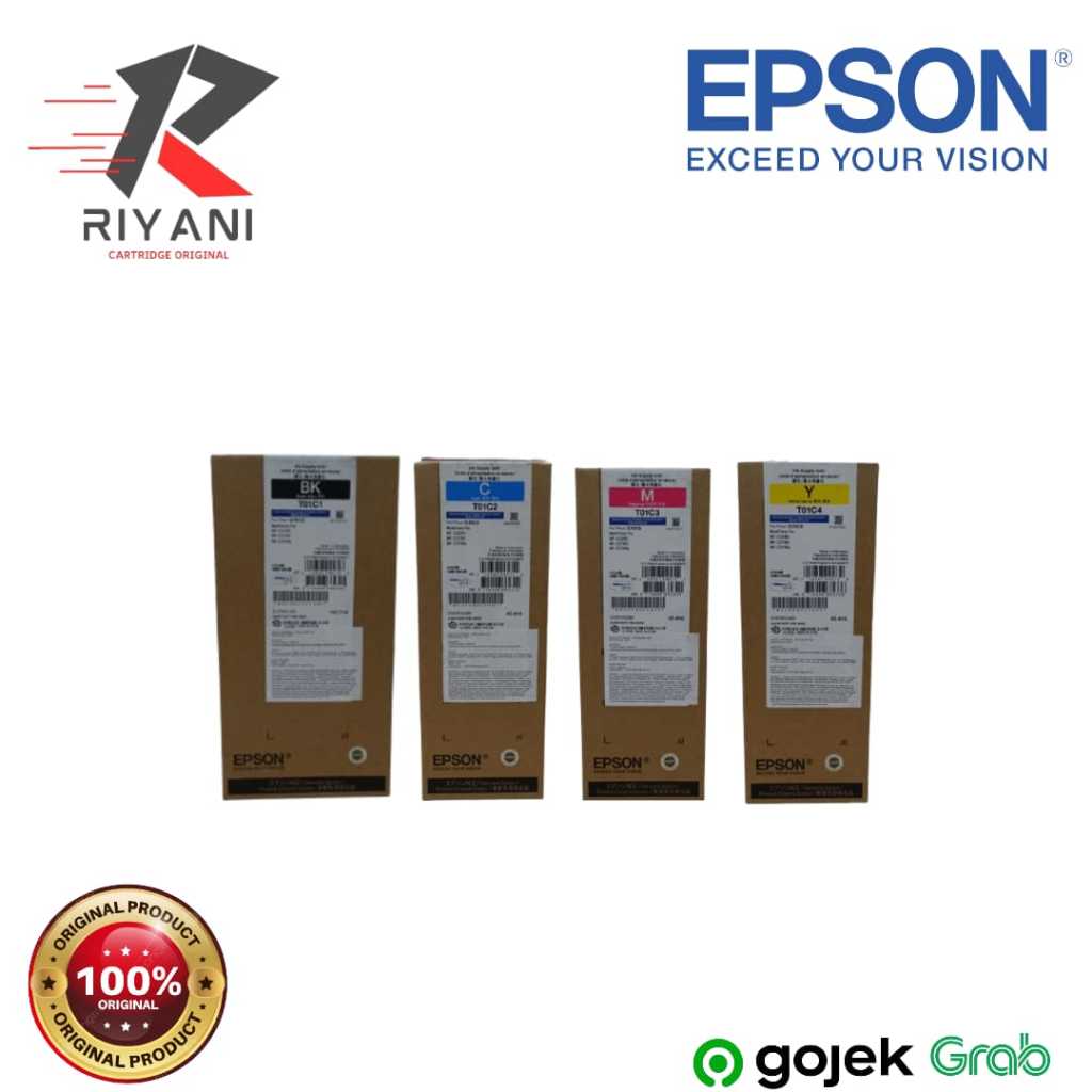 Jual Tinta EPSON T01C Standard Tinta printer Epson WF C579R 579R ...