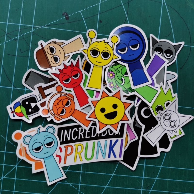 Jual Sticker Sprunki isi 20pcs Sudah Digunting Tinggal Tempel | Shopee ...