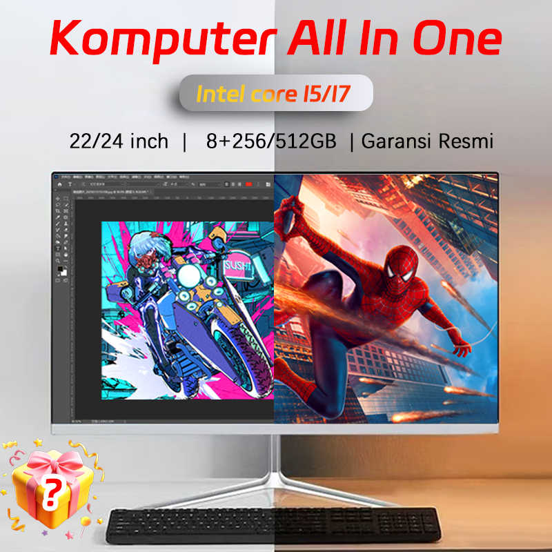 Jual Komputer All-in-One PC Intel Core i5/i7 22/24-inch 8GB RAM + 512GB ...