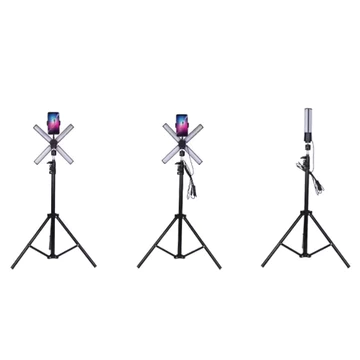 Starlight Tripod 2 1 Meter Lampu Ringlight Vlog Make Up