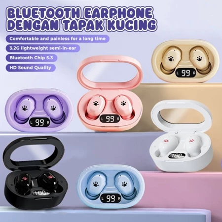 Jual Tacao TWS COD Headset Bluetooth Wireless Touch Button LED Display ...