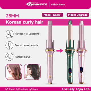 MAIMEITE Model Upgrade Catokan Curly Otomatis Catokan Keriting Rambut Otomatis Ceramics Curly Libra Hair Curly Styler 25mm