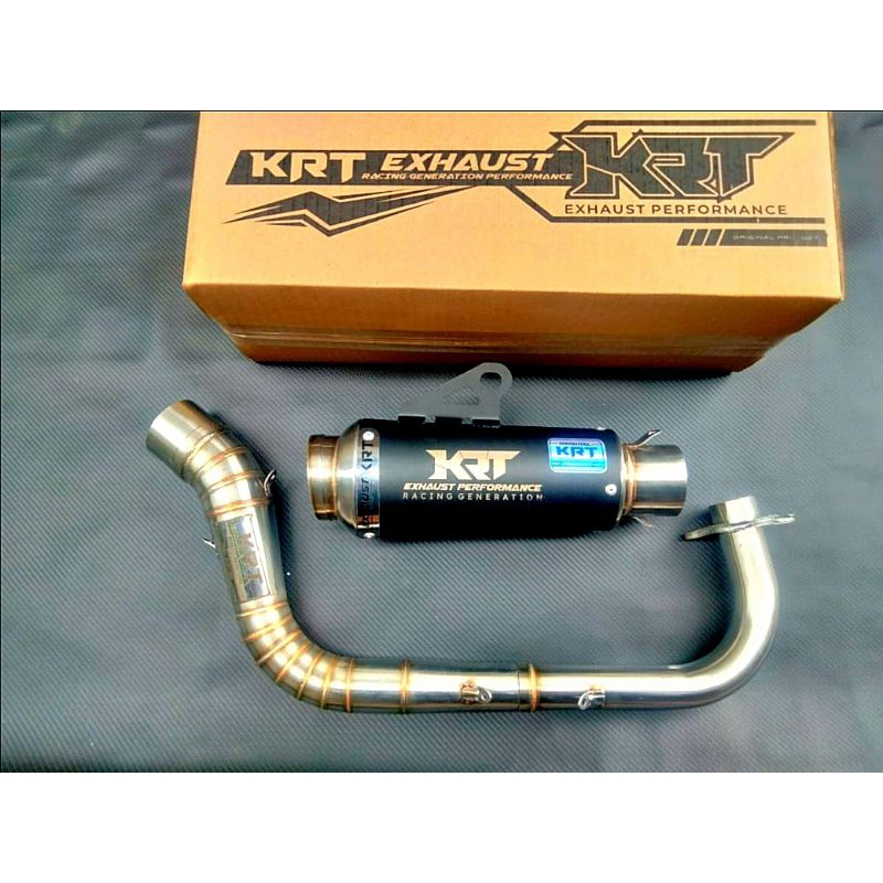 Jual Knalpot Racing Original KRT K1 Black Logo Laser Mio Sporty Smile ...