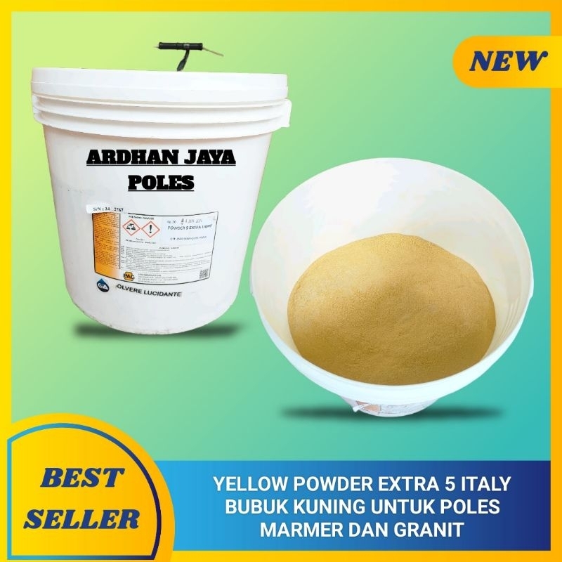 Jual Yellow Powder Extra 5 Italy Bubuk Kuning Untuk Poles Marmer Dan ...