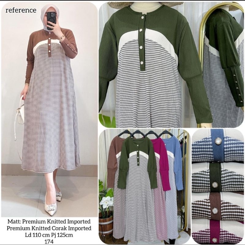 Jual MIDI DRESS KNIT IMPORT/MIDI DRESS PREMIUM/MIDI KNIT PREMIUM/MIDI DRESS  KAOS KNIT/MIDI KNIT ORI Premium Alishagrosirhijab | Shopee Indonesia