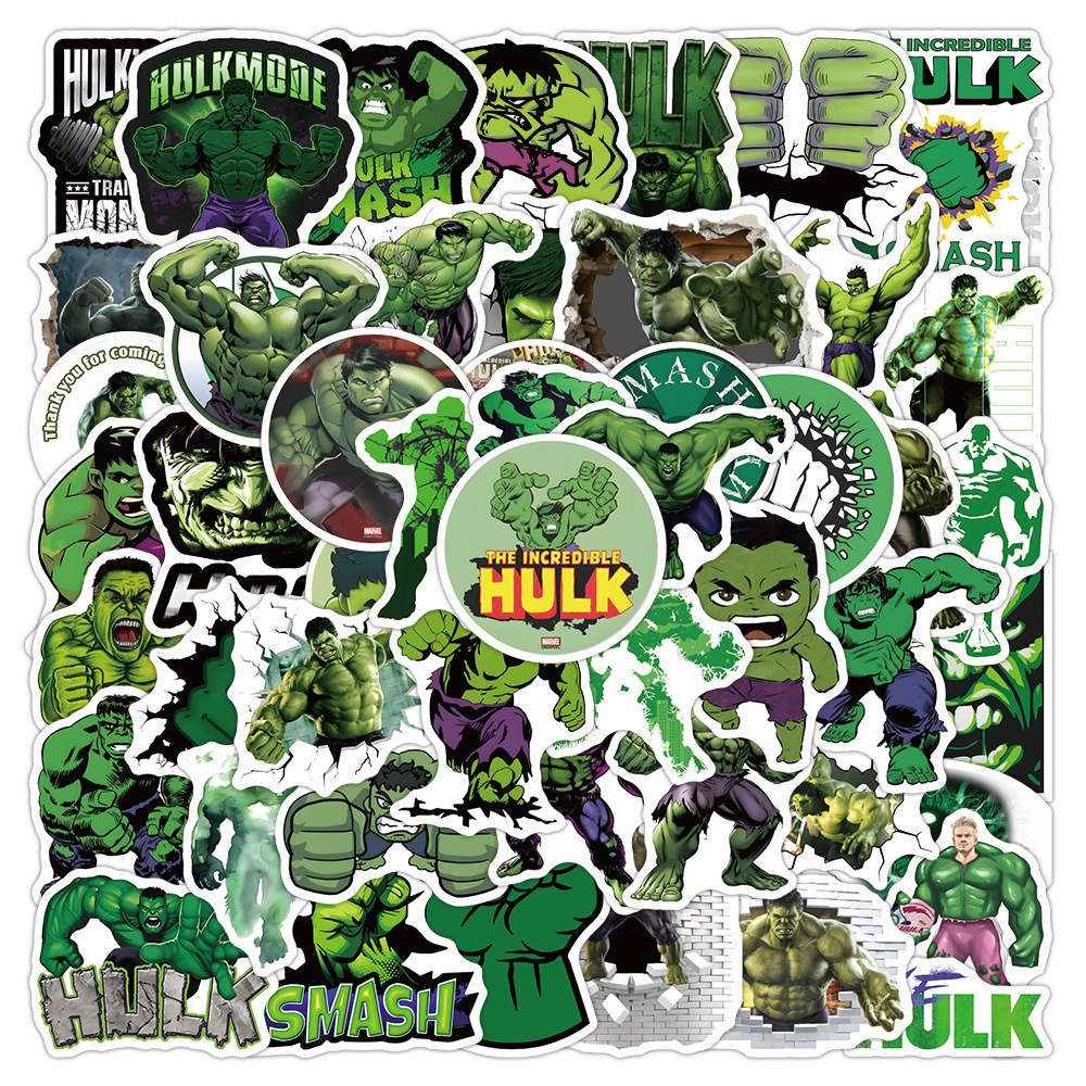 Jual Stiker Kartun Hulk Sticker WaterProof Premium Isi 15 pcs | Shopee ...