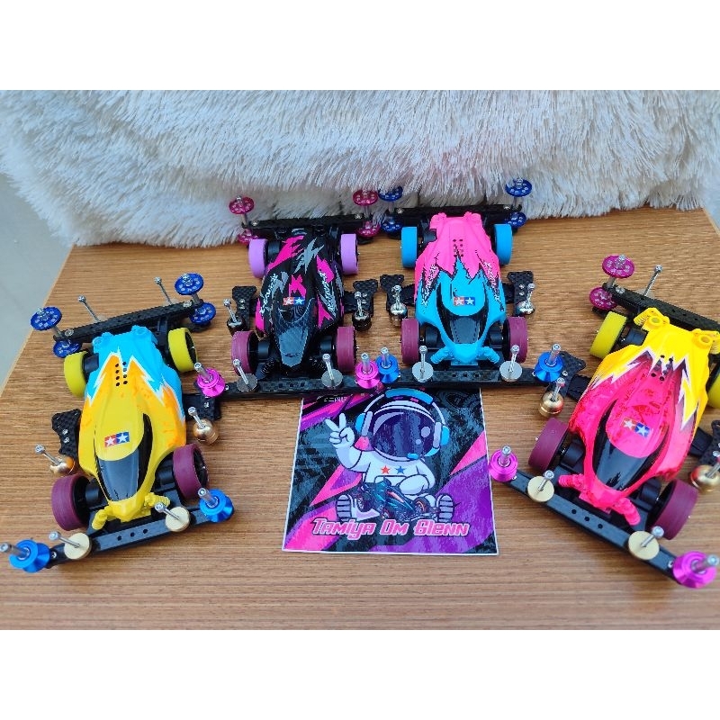 Jual Tamiya BMAX Damper Style Dual Ridge Custom paint Super 2 Carbon ...