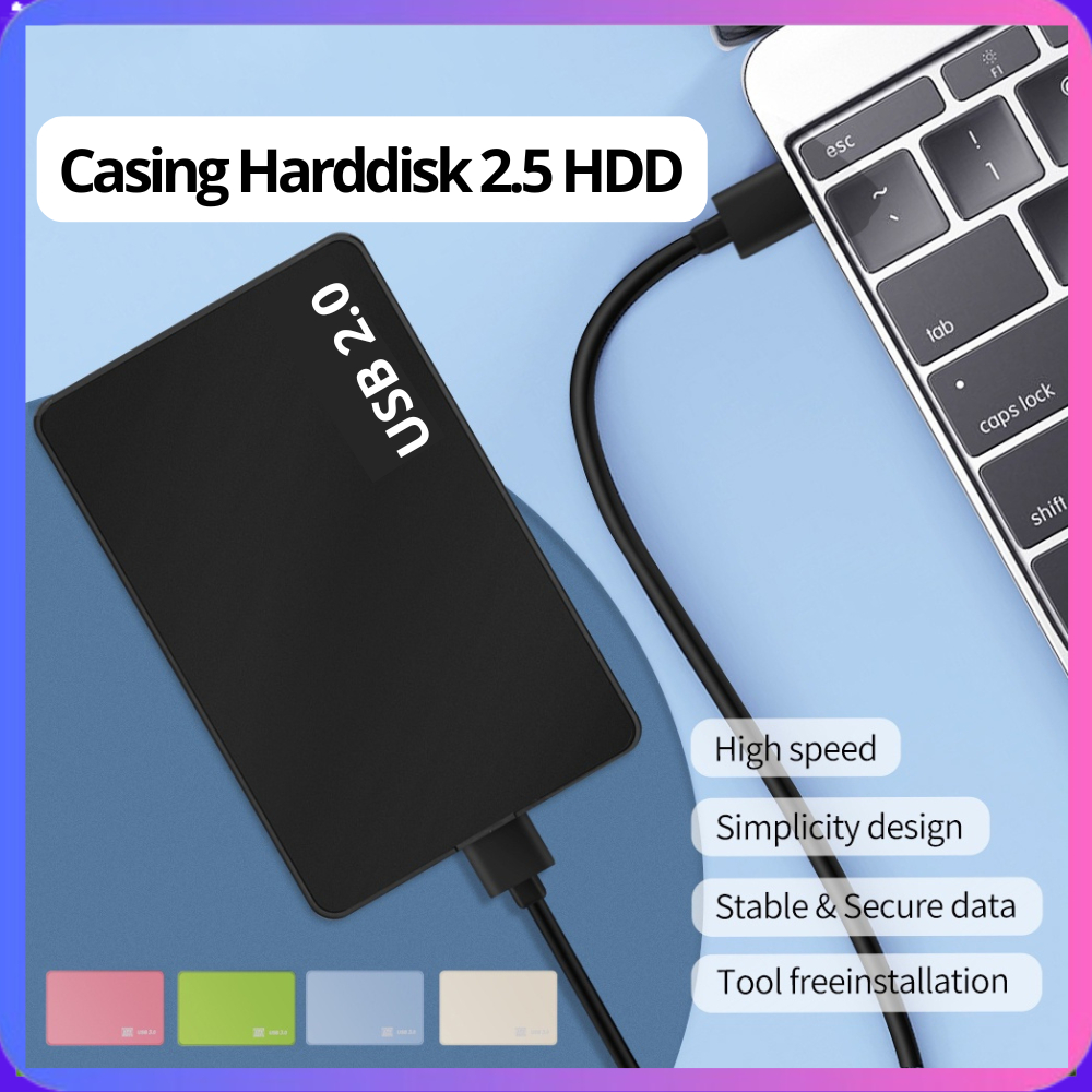 Jual Casing Harddisk External 2.5 HDD SATA Enclosure USB 2.0 to Mini ...